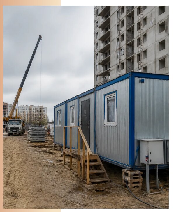 Аренда строительных вагончиков для рабочих в Гудермесе